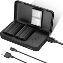 NEEWER atsarginių baterijų ir įkroviklio rinkinys EN-EL15c, 2 pakuotės 2400 mAh baterijų ir dviejų kanalų įkroviklis, suderinamas su Nikon Z8, Z7, Z6, Z5, D850, D810, D780, D750, D610, D500, D7500, D7200, D7100, D700 00 1 V1