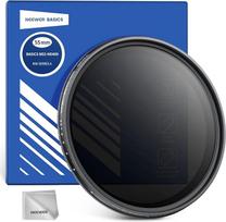 NEEWER BASICS 55 mm kintamas ND filtras, ND2-400 1-9 žingsnių šviesos mažinimas, besisukantis kintamas pilkas filtras, neutralaus tankio filtras su danga nuo pirštų atspaudų, plonas rėmelis fotoaparato objektyvams