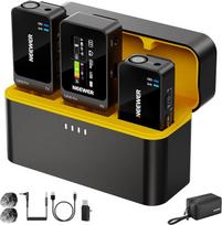 NEEWER CM26 Pro AI belaidis mikrofonas, suderinamas su "iPhone", "Android" fotoaparatais, asmeniniais kompiuteriais, atlošo mikrofonas, DSP/MCU, nutildymas, stiprinimo mažinimas, 48 kHz/24 bitų, 88 dB SNR, 50 valandų baterijos veikimo laikas, 100 m atstum