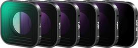 NEEWER CPL ND filtras, suderinamas su "GoPro Hero 13 12 11 10 9 Black", 6 pakuotės CPL ND8 ND16 ND32 ND64 ND1000 HD daugiasluoksnis plonas neutralaus tankio žiedinio poliarizatoriaus veiksmo kameros filtrų rinkinys, FL-GP10