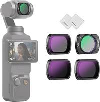 NEEWER CPL ND filtrų rinkinys, suderinamas su DJI Osmo Pocket 3 Creator Combo priedais, daugiasluoksnis HD magnetinis žiedinis poliarizacinis filtras ND16 ND64 ND256 neutralaus tankio filtrų rinkinys su 2 valymo priemonėmis