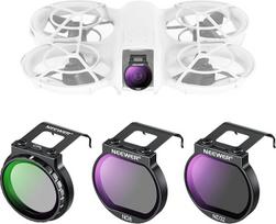 NEEWER filtrų rinkinys Neo Drone, 3 pakuotės, CPL/ND8/ND32 neutralaus tankio filtras, žiedinio poliarizavimo filtras, dronų priedai, plonas daugiasluoksnis optinis HD stiklas, suderinamas su DJI NEO, FL-N27
