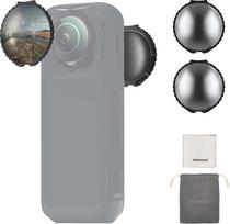 NEEWER ND filtras, suderinamas su "Insta360 X5", ND32 objektyvo filtrų rinkinys, 5 laipsnių šviesos mažinimo, prisukamas, automatinis aptikimas, daugiasluoksnis optinis stiklas, pilkasis filtras, veiksmo kamerų priedai, 2 vnt.