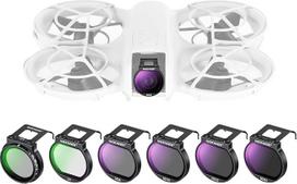 NEEWER ND filtrų rinkinys, suderinamas su DJI NEO, 6 pakuotės, ND8/ND16/ND32/ND64/CPL/UV neutralaus tankio filtras, žiedinio poliarizavimo filtras, dronų priedai, plonas, daugiasluoksnis optinis HD stiklas, FL-N31