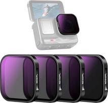 NEEWER ND/PL filtrų rinkinys, suderinamas su "Insta360 ACE PRO", 4 ND8/PL ND16/PL ND32/PL ND64/PL veiksmo kamerų priedų pakuotė, CPL poliarizacijos ir ND filtras 2 in 1, neutralaus tankio poliarizacinių filtrų rinkinys
