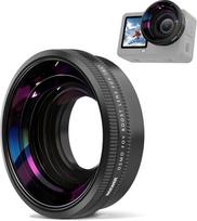 NEEWER plačiakampio objektyvas, suderinamas tik su "DJI Osmo Action 6", 185° FOV, daugiasluoksnis HD optinis stiklas, 4 elementai 4 grupėse, prisukamas veiksmo kameros objektyvas, fotografijos priedai, FL-B52