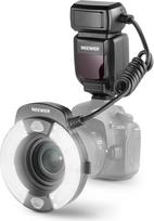 NEEWER RF1-C žiedinė makro blykstė, suderinama su "Canon", 76 Ws GN15 5600K E-TTL blykstė, 1-1/128 išvesties sinchronizacija su priekine/užpakaline užuolaida, spalvotas filtras, objektyvo adapteris makro fotografijai
