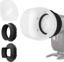 NEEWER silikoninis šviesos reflektorius su dviem magnetiniais adapterio žiedais Šviesos modifikatorius, skirtas NEEWER NW620 NW700 NW760 Z880 Z760 kvadratinei galvutei ir Z1 Z2 apvaliai galvutei Speedlite CRS3