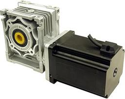 NEMA Schrittmotor 8,5 Nm mit Schneckengetriebe und Übersetzungsverhältnis: 5:1/7,5:1/15:1/30:1/40:1/100:1 (Verhältnis 30 zu 1,Dual Output Shaft)