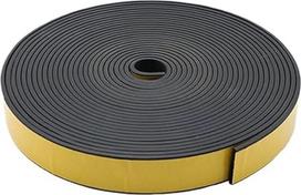 Neopreno savaime prilimpančios putų kempinės juostelės ritininis lakštas Lipni sandarinimo juosta EPDM (25 mm x 25 mm, ilgis 1 m)