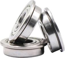 Nerūdijančio plieno flanšiniai guoliai SMF52ZZ, LF520ZZ 2 x 5 x 6,2 x 2,5 x 0,6 mm, MF104K 4 x 10 x 3, SMF115ZZ 5 x 11 x 12,5 x 4 x 0,8 mm (SMF115ZZ)