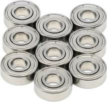 Nerūdijančio plieno guoliai S696ZZ, 10 vnt., 6 x 15 x 5 mm, atsparūs rūdims, sandarūs, metaliniai, greitaeigės mechaninės įrangos dalys, ABEC-7