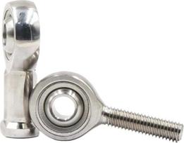 Nerūdijančio plieno strypo galas Centripetalinis jungties rutuliukas su vidiniais ir išoriniais vieliniais "Fisheye" guoliais SI5 6 8 10 12 14 16 18T/K (vidinis varžtas-SI, 1PCS_8TK)