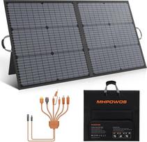 Nešiojama saulės baterija, 110 W saulės įkroviklis, sulankstoma saulės baterija, IP67 vandeniui atsparus rinkinys su 20 V išėjimu, 23,5 % efektyvumo modulis, skirtas nešiojamajai elektrinei, lauko stovyklavietei, nešiojamiesiems kompiuteriams, nameliams a