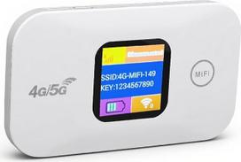 Nešiojamasis 4G "WiFi" prieigos taškas 300Mbps Mobilusis maršrutizatorius SIM lizdas LED ekranas Prijungti iki 10 įrenginių Kišenės Kelionės prieigos taškas, skirtas stovyklavimui, verslui, namams
