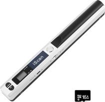 Nešiojamasis dokumentų skeneris 900 DPI rankinis USB vaizdų skeneris A4 spalvotų nuotraukų mobilusis skeneris (JPG/PDF formatas, didelės spartos USB 2.0) (skeneris + 16GTF kortelė), baltas