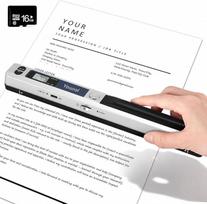 Nešiojamasis dokumentų skeneris, A4 900 DPI didelės raiškos spalvotas spalvotas nuotraukų nešiojamasis skeneris, JPG/PDF formatas USB 2.0 mobilusis skeneris Nešiojamasis dokumentų skeneris, skirtas dokumentams, kvitams, nuotraukoms