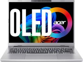 Nešiojamasis kompiuteris "Acer Aspire 14 AI OLED (A14-53M-75DW) AI, "Copilot+" kompiuteris, 14 colių WUXGA OLED ekranas, "Intel Core Ultra 7 258V", 32GB RAM, 1 TB SSD, "Intel Arc Graphics 140V", "Windows 11", QWERTZ klaviatūra, sidabrinės spalvos
