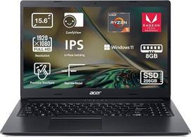 Nešiojamasis kompiuteris "Acer Aspire 3 A315-23-R2XY", 15,6", "Full HD" (AMD Ryzen 5 3500U, 8GB RAM, 256GB SSD, AMD Radeon Vega 8, "Windows 11 Home"), juodas, QWERTY ispaniška klaviatūra
