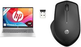 Nešiojamasis kompiuteris "HP Pavilion", 16 colių WUXGA ekranas, "AMD Ryzen 5 8540U", 8GB DDR5 RAM, 512GB "PCIe NVMe" SSD, "AMD Radeon" grafika, QWERTZ, "Windows 11 Home", "Silver 280 Silent Wireless Mouse", juoda