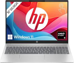 Nešiojamasis kompiuteris "HP Pavilion", 16 colių WUXGA ekranas, "AMD Ryzen 5 8540U", 8GB DDR5 RAM, 512GB "PCIe NVMe" SSD, "AMD Radeon" grafika, QWERTZ klaviatūra, "Windows 11 Home", sidabrinės spalvos