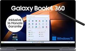 Nešiojamasis kompiuteris "Samsung Galaxy Book4 360", 15,6 colių ekranas, "Intel Core 5" procesorius, 16GB RAM, nešiojamasis kompiuteris su 256GB atminties, pilkos spalvos