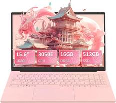 Nešiojamasis kompiuteris 15,6 colių rožinės spalvos, 16GB RAM, 512GB SSD, dviejų branduolių 3050E (iki 2,80 GHz), nešiojamasis kompiuteris su pirštų atspaudų jutikliu, apšviesta klaviatūra, dvigubu garsiakalbiu, HDMI, nešiojamasis kompiuteris studentams