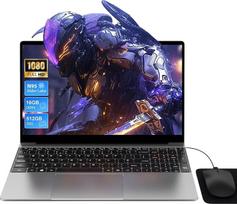 Nešiojamasis kompiuteris 15,6 colių, 16GB RAM, 512GB SSD, N95-CPU (iki 3,4 GHz), nešiojamasis kompiuteris su apšviesta klaviatūra, "Win11" nešiojamieji kompiuteriai, C tipo, 5G WiFi, BT 5.0, C tipo, HDMI, USB, pelė, įsk.