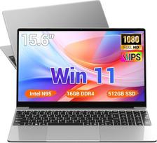 Nešiojamasis kompiuteris 15,6 colių, N95 (iki 3,4 GHz), 16GB DDR4, 512GB SSD TF, 1 TB, nešiojamasis kompiuteris "Win 11", "WiFi 5", USB 3.0, 1920x1080 FHD, žaidėjams skirtas kompiuterinis nešiojamasis kompiuteris, "Piano Complete" galinis apšvietimas