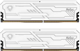 Netac DDR4 RAM 32GB (2x16GB) 3200MHz CL16-20-20-40 1.35V, 288 kontaktų UDIMM atmintis staliniams kompiuteriams, XMP 2.0 didelio našumo kompiuterinė atmintis, balta