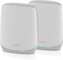 NETGEAR "Orbi" trijų juostų "WiFi 6 Mesh" tinklo sistema (RBK762S) - Maršrutizatorius + 1 palydovinis kartotuvas, apsaugos funkcijos, iki 5,4Gb/s, aprėptis iki 350 m2, 75 įrenginiai, nemokama apsauga "Armor Security