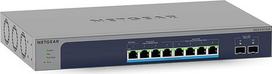NETGEAR MS510TXUP 10 prievadų 10GB komutatorius, daugiagigabitinis LAN PoE komutatorius (valdomas su 8X PoE++ ir 295 W, 2 x 10G-SFP+, montuojamas staliniame arba 19 colių stove, "ProSAFE" garantija visam gyvenimui)