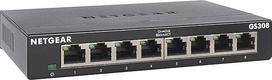 NETGEAR GS308-300PES 8 prievadų Gigabit komutatorius (konstrukcija be ventiliatoriaus, paprastas "plug & play" diegimas, antrasis lygmuo, tvirtas metalinis korpusas, energijos taupymas, metalinės RJ45 jungtys)