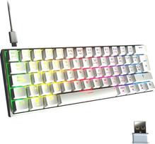 NEWSKILL Pyros V2 belaidė žaidimų klaviatūra 60% Balta
