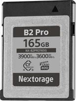 Nextorage Japonijos gamintojas CFexpress 4.0 Type B 165GB VPG400 Maksimalus skaitymo greitis 3900MB/s Maksimalus įrašymo greitis 3600MB/s pSLC 4K/8K vaizdo įrašymo NX-B2PRO165GB atminties kortelė