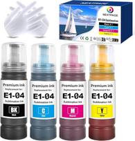 Nextpage 104 sublimacinio rašalo daugiapakopė pakuotė, suderinama su Epson EcoTank ET-1810/ET-2710/ET-2711/ET-2712/ET-2714/ET-2715/ET-2720/ET-2721/ET-2726/ET-2810/ET-2811/ET-2811/ET-2811 2 juodai žydri, geltoni, purpuriniai (4 vnt.)