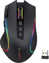 Niceon žaidimų pelė Belaidė RGB įkraunama 9 programuojami mygtukai Ilgas baterijos veikimo laikas Ergonomiška optinė kompiuterio pelė