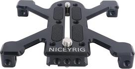 NICEYRIG fotoaparato greito atleidimo plokštelė su 1/4" - 3/8" varžto adapteriu, suderinama su "Arca-Swiss" standartu, tinka dideliems DSLR ir veidrodiniams fotoaparatams, su 4 pėdų stabilia atrama