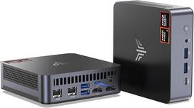 NiPoGi AM21 mini kompiuteris AMD Ryzen 7 8745HS (8C/16T, iki 4,9 GHz), 32GB DDR5 5600 MHz, 1 TB M.2 NVME SSD mini stalinis kompiuteris, 4K Quad Screen Display, 2X HDMI, DP, WiFi 6