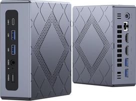 NiPoGi CK10 Mini PC W11 Pro Intel Core i5 12600H (12C/16T, 4.5GHz, 18MB Cache) 32GB DDR4 3200MHz + 512GB M.2 NVMe SSD, mini kompiuteris WiFi6/BT5.2/2*HDMI+ 1*VGA Triple 4K UHD Display/Type C/RJ45 Office