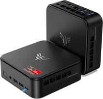 NiPoGi E3B mini kompiuteris AMD Ryzen 7 5825U (iki 4,5 GHz, 8C/16T), 32GB Dual DDR4, 1 TB Nvme SSD, 11 Pro Micro stalinis kompiuteris biurui / namų kinui / susitikimams / verslui / kelionėms【Wifi6/Bluetooth5.2/DP+HDMI+USB-C】