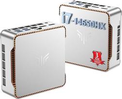 NiPoGi Hyper H2 mini kompiuteris "Intel Core i7-14650HX" (geresnis nei i9-12900H/i7-1280P, 16C/24T, iki 5,20 GHz), 32GB DDR4, 1 TB M.2 NVMe SSD mini stalinis kompiuteris W-11 Pro biurui, mokyklai ir namams, Wi-Fi 6E