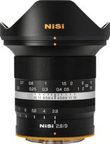 NiSi 9 mm F2.8 ASPH Sun Stars itin plataus kampo APS-C sistemos fotoaparato objektyvas, skirtas "Canon" RF laikikliui