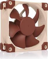 noctua NF-A8 5V, 3 kontaktų "Premium" tylus ventiliatorius su USB maitinimo adapterio kabeliu (80 mm, rudos spalvos)