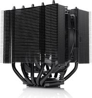 Noctua NH-D12L chromax.black, žemo profilio dviejų bokštų CPU aušintuvas (120 mm, juodas)