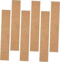 NUOBESTY Pack of 6 Cork Strips Cork Board Office Accessories Self-Adhesive Cork Bulletin Bars Natural Frameless Strip Cork Bulletin Bar Strips Memo Board Strips for