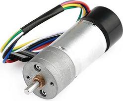 Nuolatinės srovės Getriebemotor JGA25-370, Hall-Coder, Geschwindigkeitsmessung, Drehmoment, mit Abdeckung 13CPR/12CPR(1 Ratio 34,12CPR)