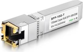 OFFCUP 10GBase-T SFP+ tranzistorius, 10Gb varinis SFP+ modulis, Cat.6a/7, iki 80 m, suderinamas su "Cisco SFP-10G-T-S", "Ubiquiti UF-RJ45-10G", "MikroTik S+RJ10", "Netgear", "TP-Link", "Supermicro", "Supermicro", "D-Link".