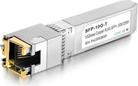 OFFCUP 10GBase-T SFP+ tranzistorius, 10Gb varinis SFP+ modulis, Cat.6a/7, iki 30 m, suderinamas su "Cisco SFP-10G-T-S", "Ubiquiti UF-RJ45-10G", "MikroTik S+RJ10", "Netgear", "TP-Link", "Supermicro", "Supermicro", "D-Link".