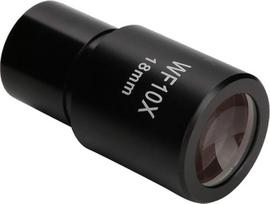 Okuliaro, WF10X 18 mm plataus kampo okuliaras, optiniai lęšiai su skale, skirti laboratoriniams mikroskopams, montavimo dydis 23,2 mm/0,9 colio, mikroskopas, #950